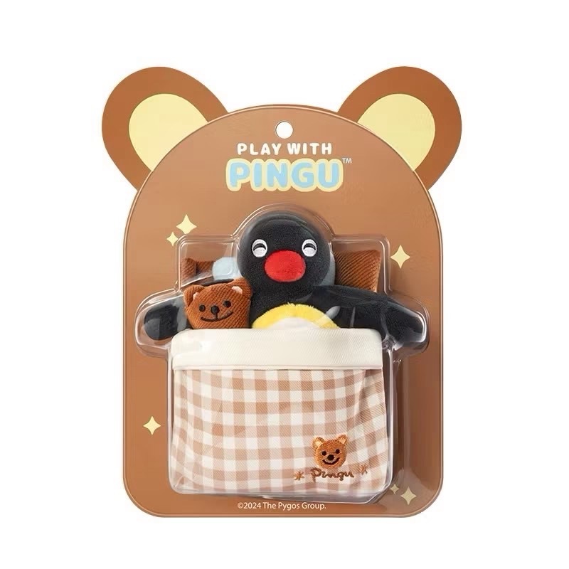 PINGU 被窩睏睏系列 吊飾卡包