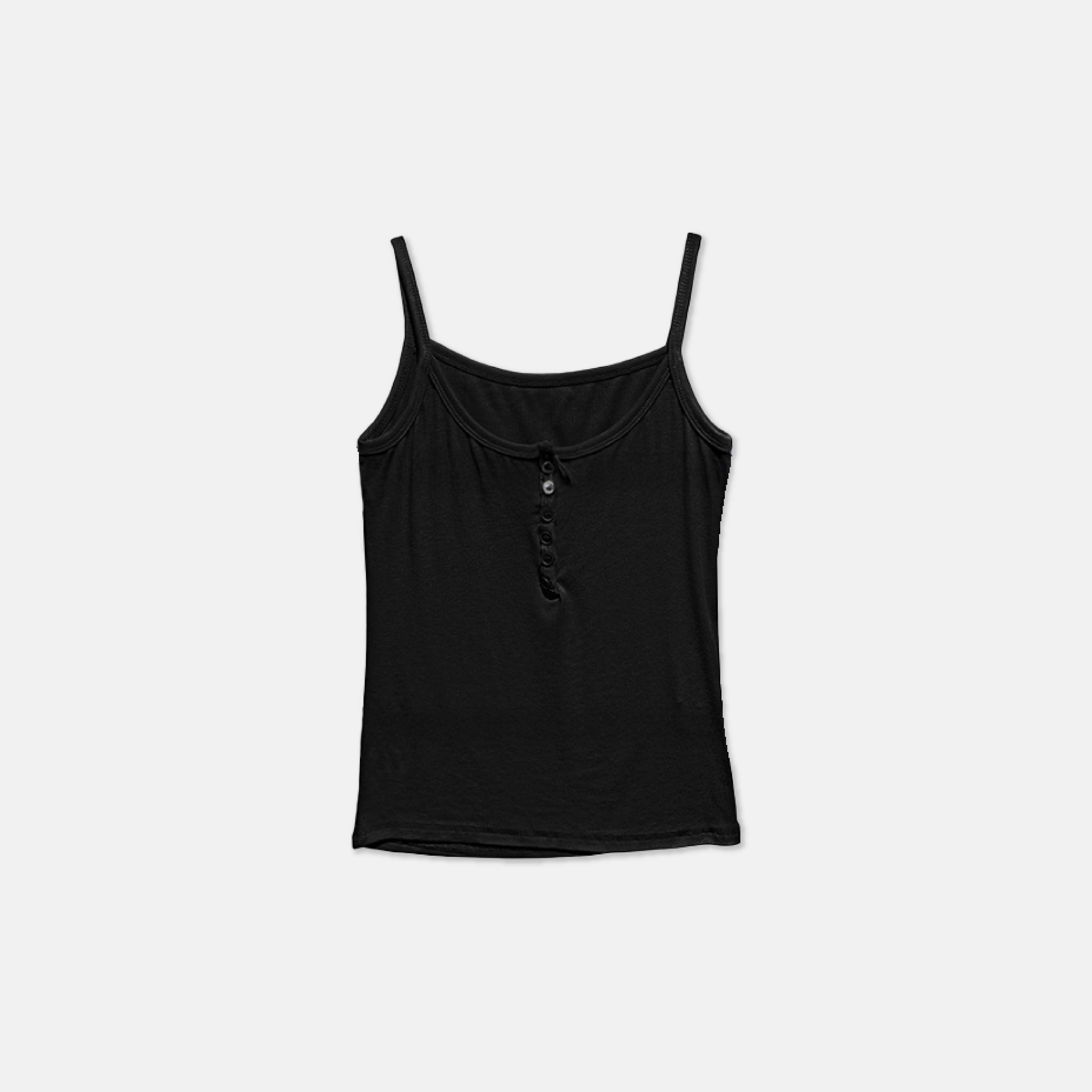 韓國 多色 排釦 素色 羅紋 背心