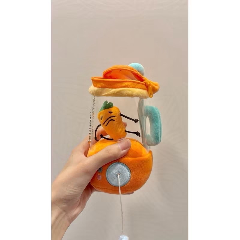 胡蘿蔔 旋轉果汁機 玩偶