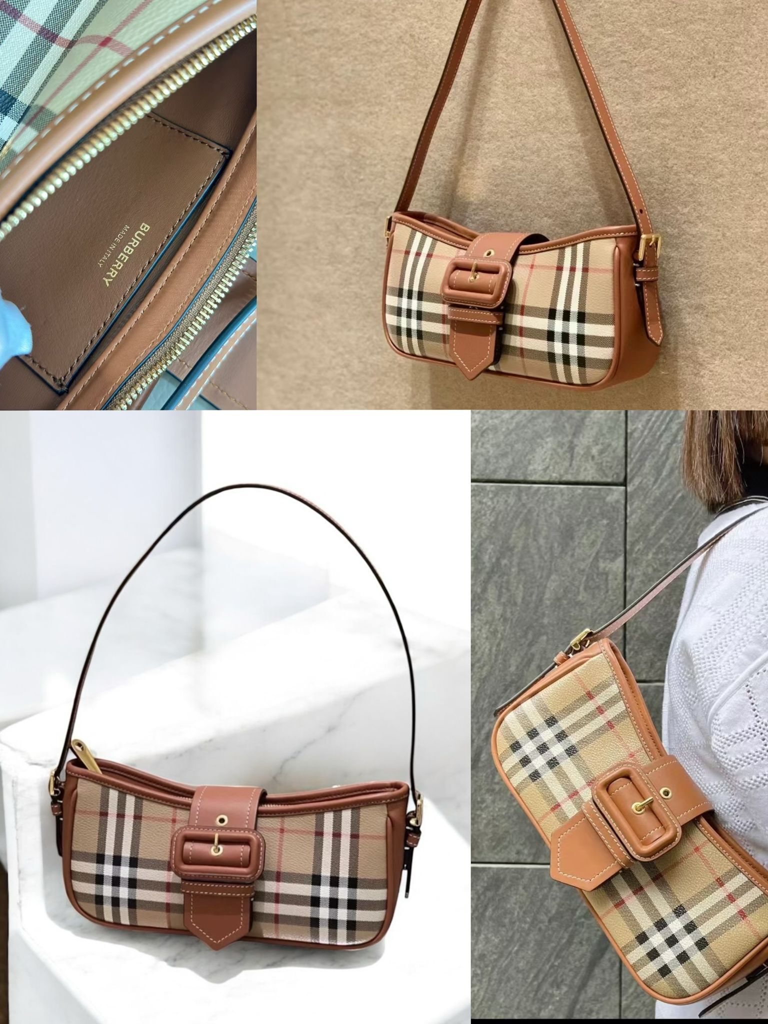 Burberry格紋包
