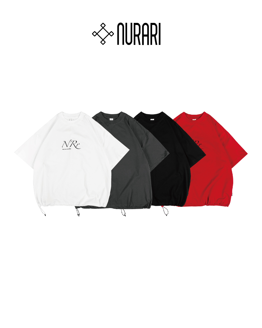 Nurari 短袖T恤 黑/白/深灰/紅 25 S/S Civ. NRR OVS tee