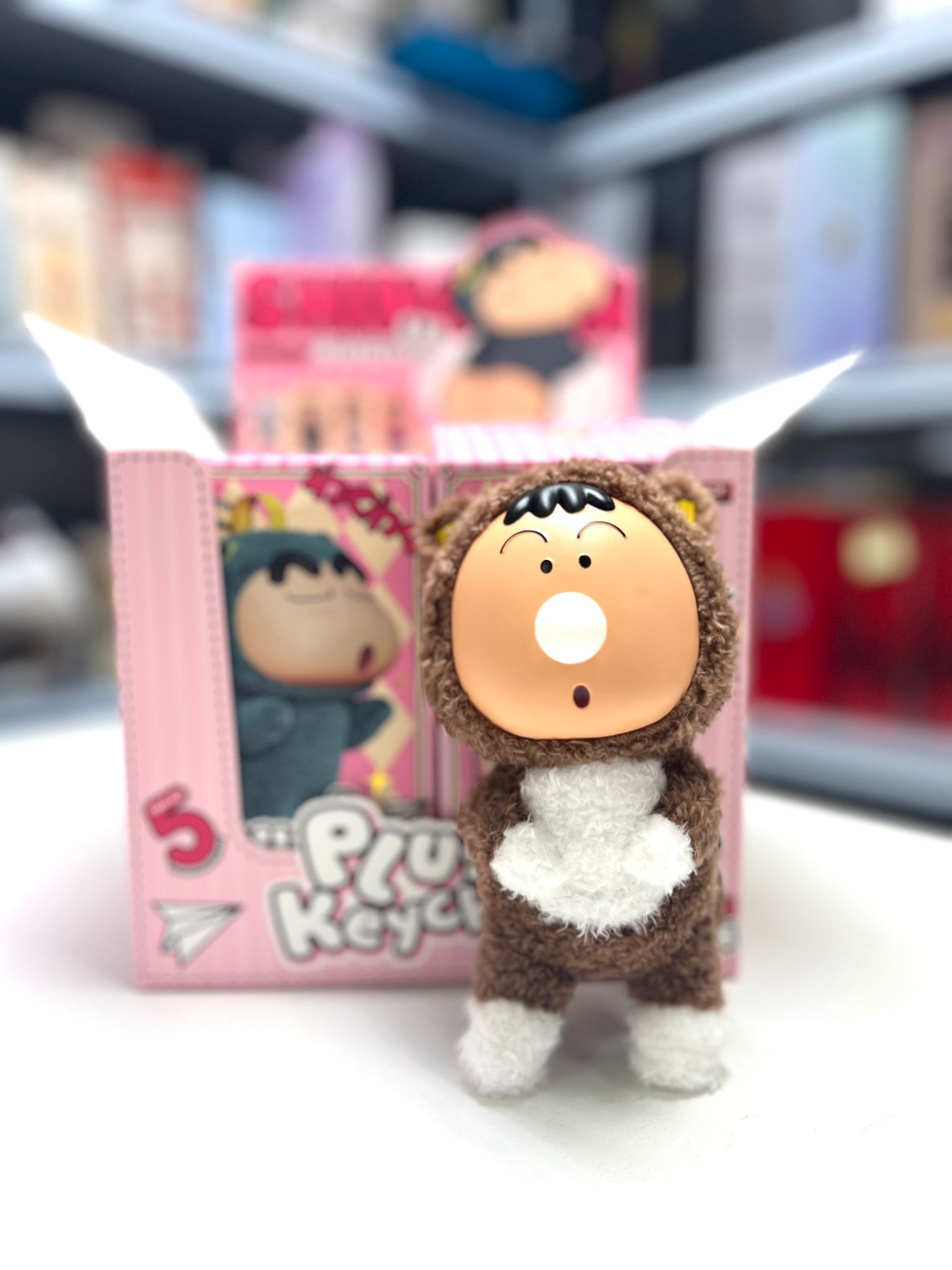 Crayon Shinchan COS Series Plush Keychain Blind Box ( ROCK )