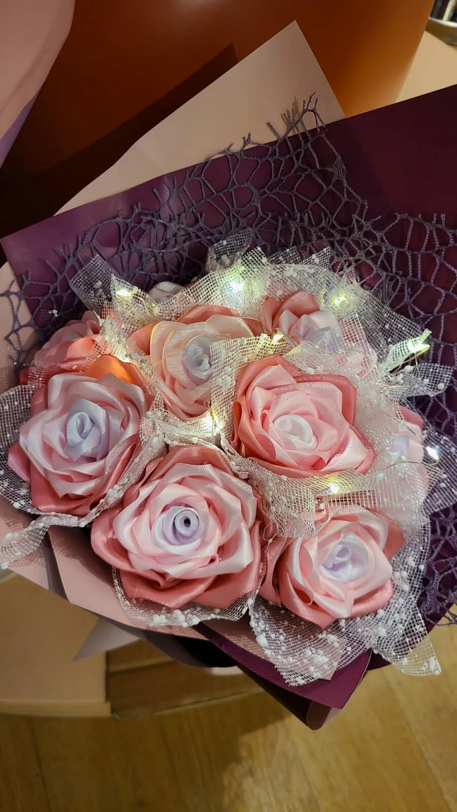 純手工LED燈絲帶花 / 花束