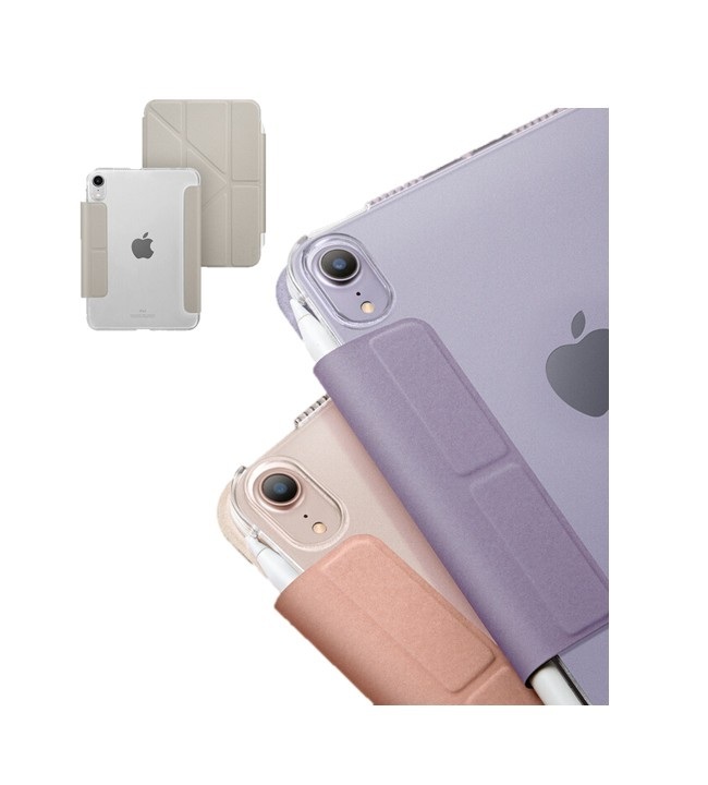 UNIQ Camden iPad Mini 8.3" (2024/2021) 磁吸設計帶支架多功能簡約透明保護套