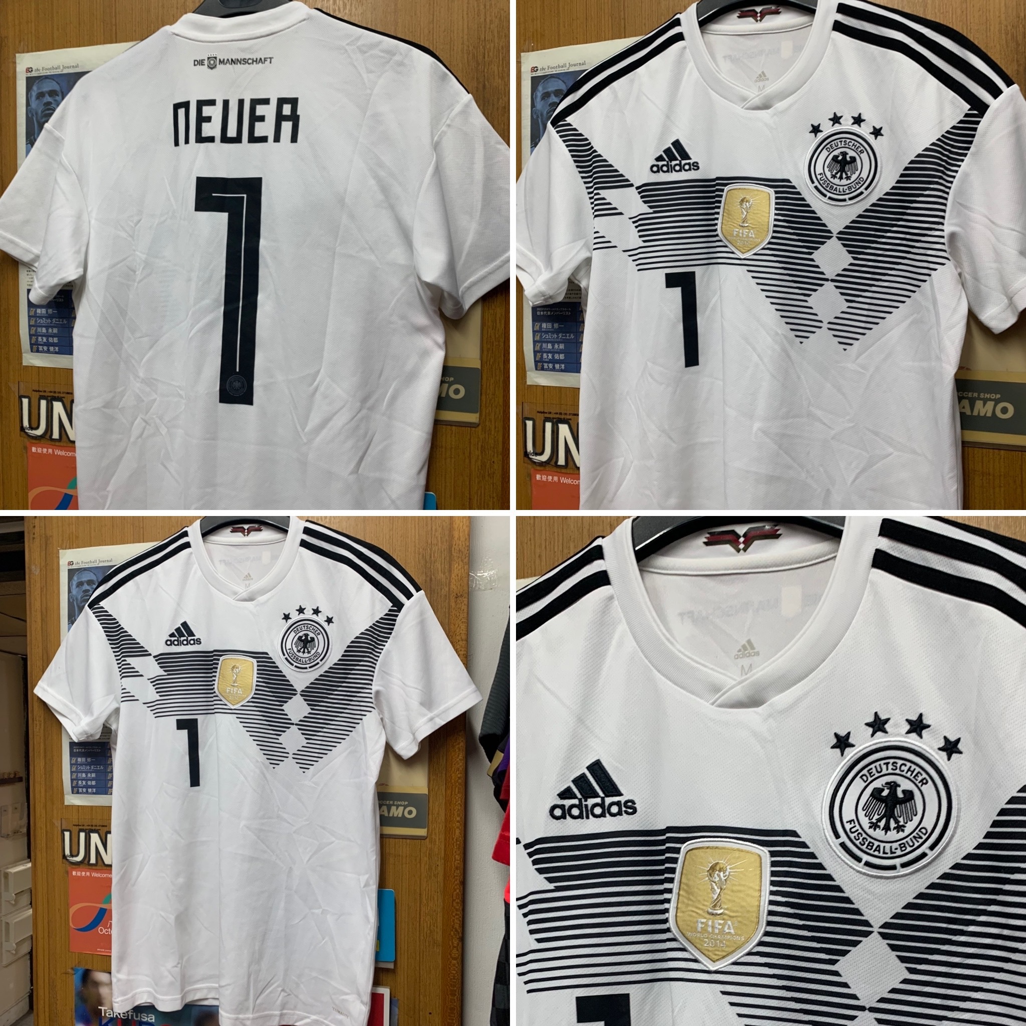 2018 Germany Home Shirt with 1 NEUER [Used, M 80% New]