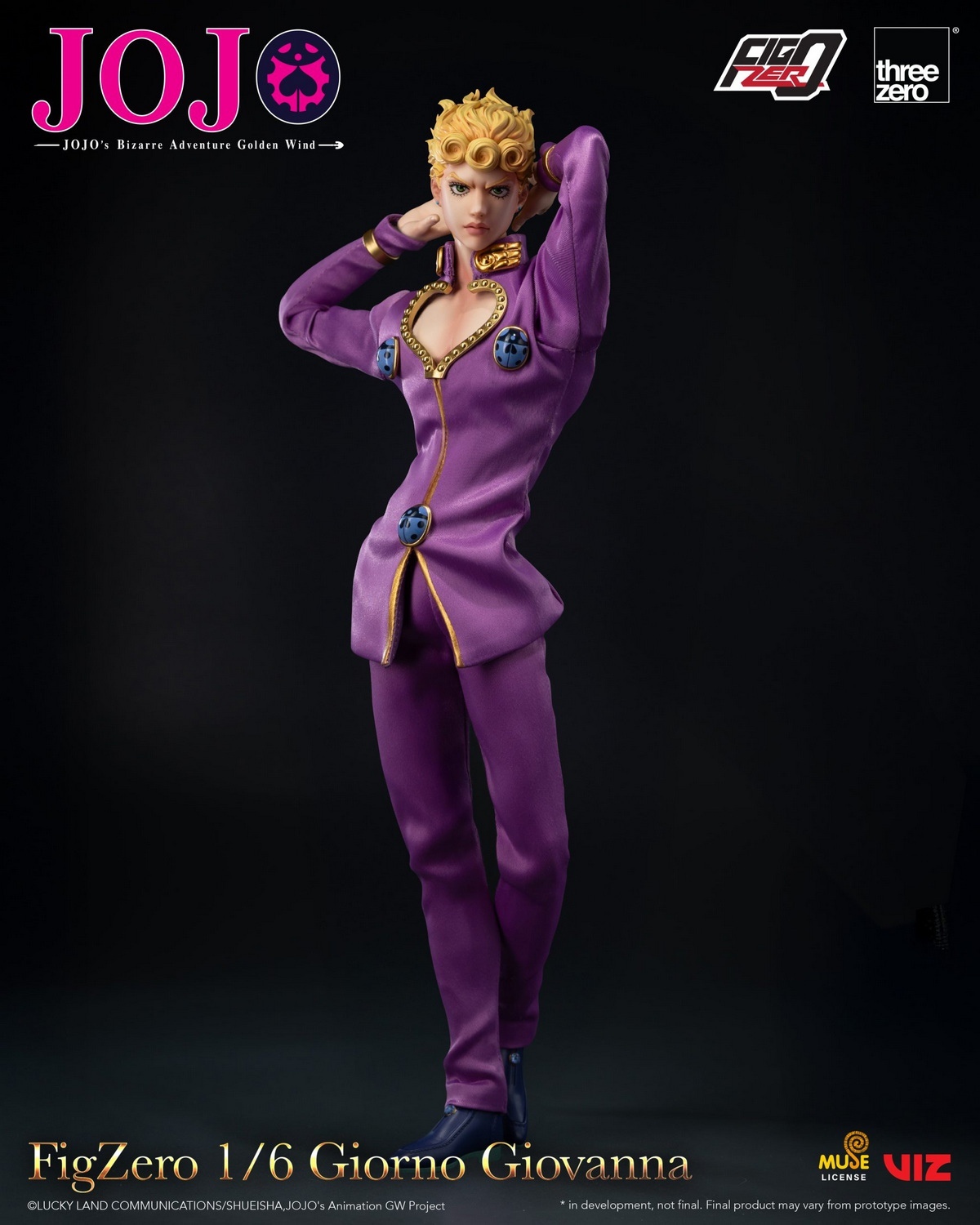 Threezero 3Z06570M0 1/6 JOJO的奇妙冒險 黃金之風 喬魯諾 喬巴拿（現貨）