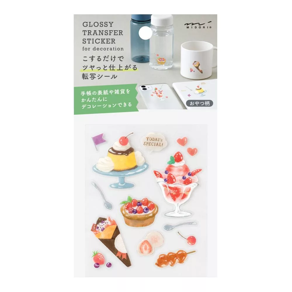 水晶轉印貼紙 甜點｜MIDORI 日本