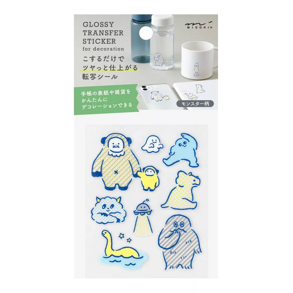 水晶轉印貼紙 怪獸｜MIDORI 日本