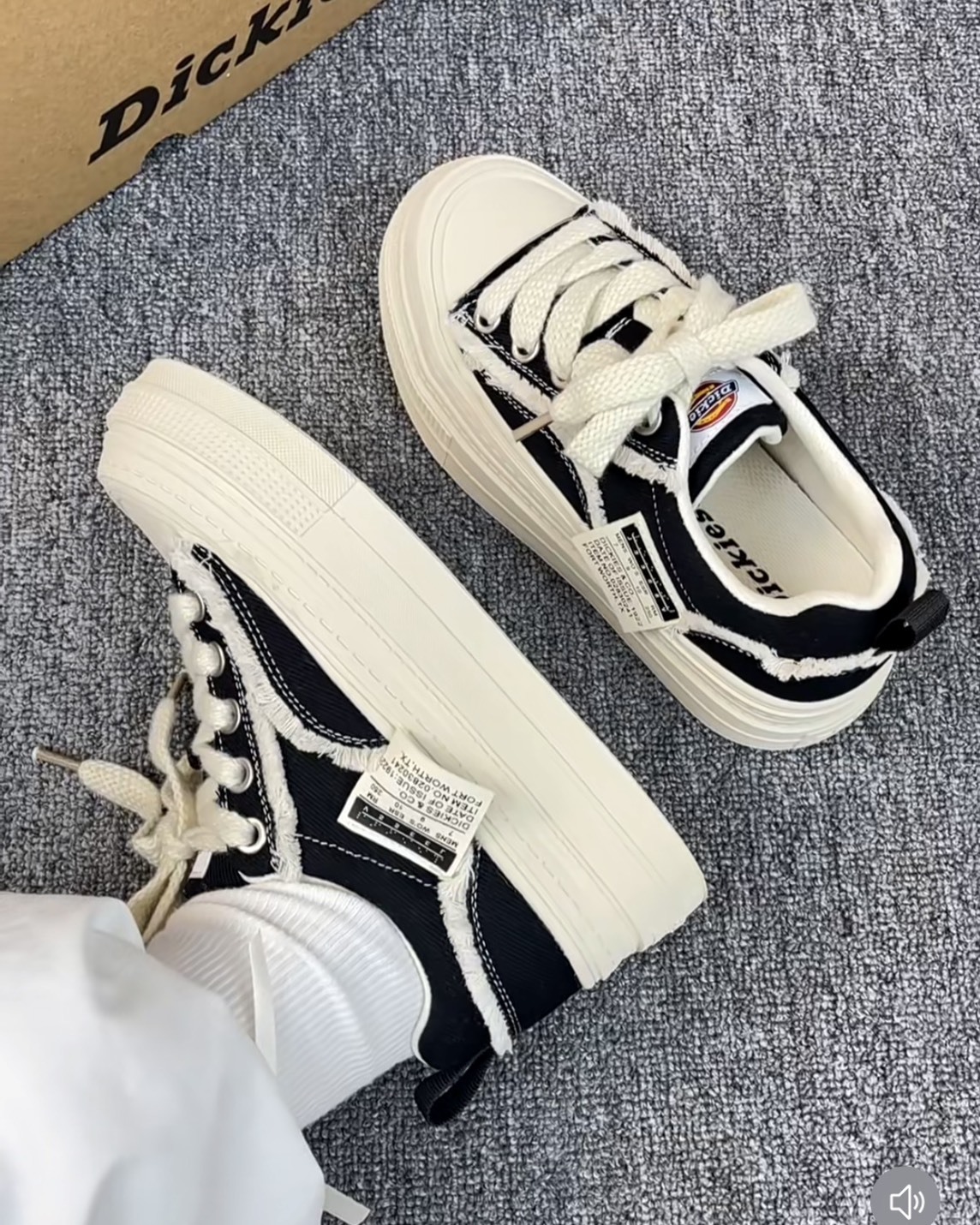 <解構平替款!!>Dickies 厚底 增高 解構 帆布鞋 3色