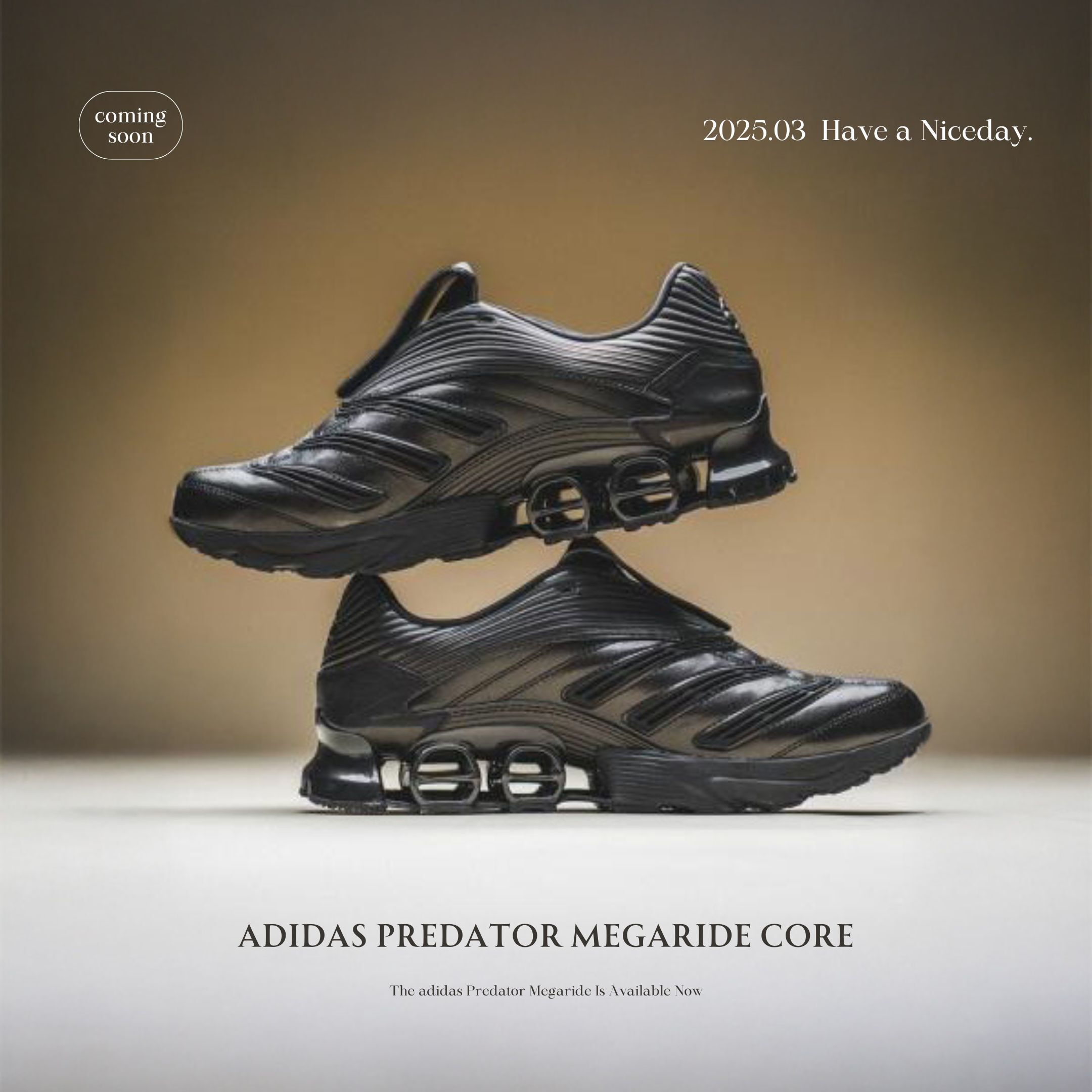 NICEDAY 代購 Adidas Predator Megaride Black 黑色 賽車鞋 復古 黑魂 黑 翻蓋 全黑 JR5567