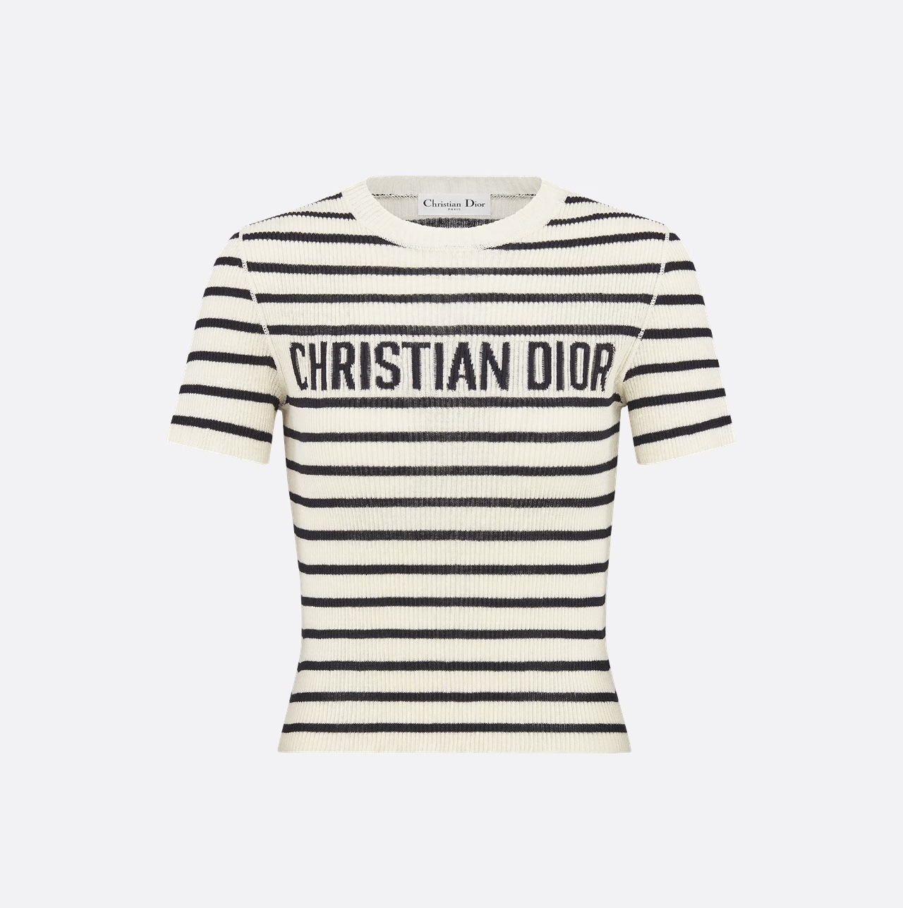 Diorivera cropped short sleeved sweater