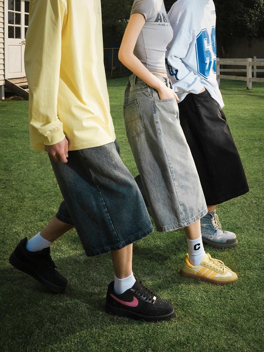 LEMANISM 美式 水洗 牛仔短褲