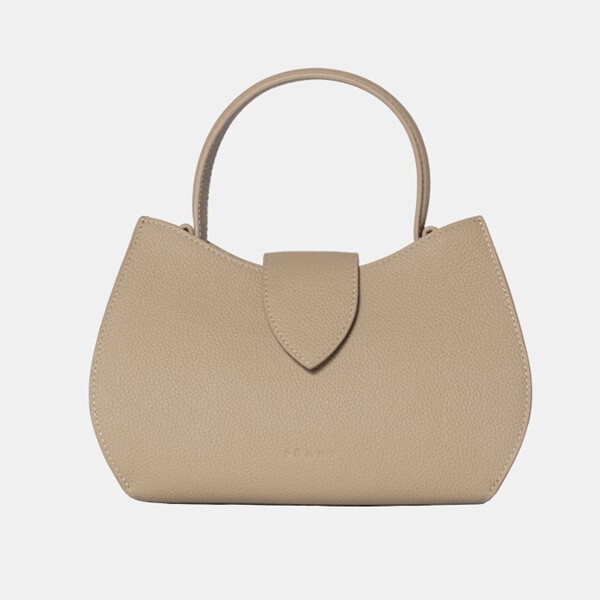 1PM0509-162 PÖ&ME PARIS I Speak In Dreams Mini Limited Edition - Mini Handbag Grained Latte #S058 (B-EU-E)