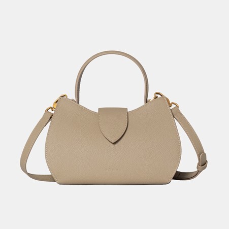 1PM0509-162 PÖ&ME PARIS I Speak In Dreams Mini Limited Edition - Mini Handbag Grained Latte #S058 (B-EU-E)