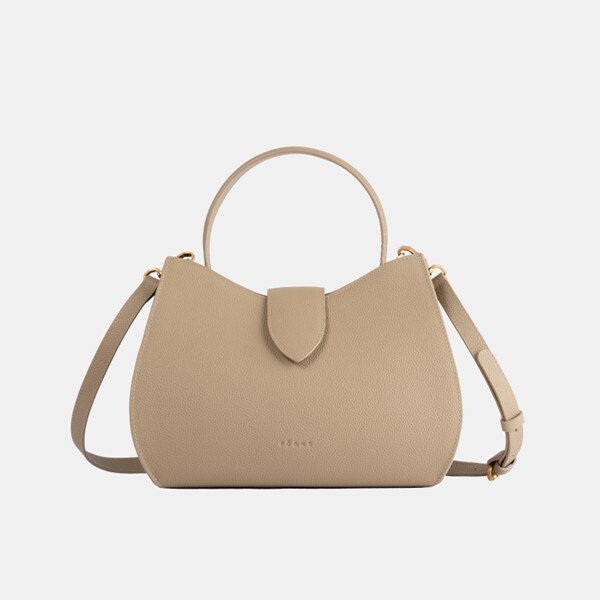 1PM0509-160 (defect) [PÖ&ME PARIS] I Speak in Drfeams Limited - Edition - Handbag Grained Latte #S057 (B-EU-E)