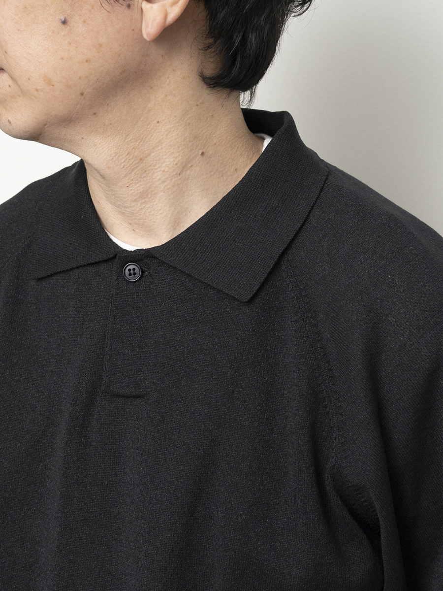 Still By Hand Washe Paper Knit Polo Shirt KN02252