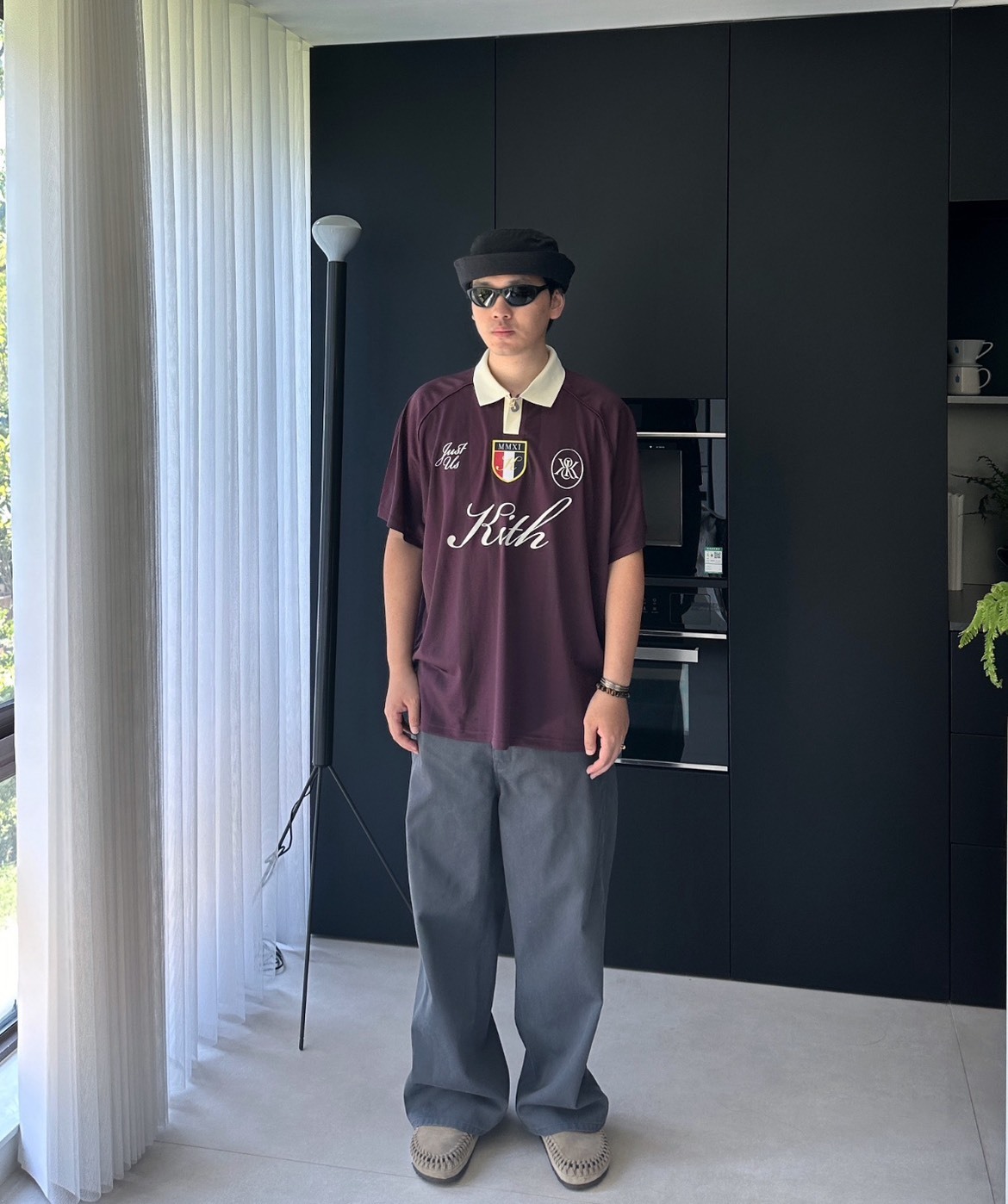 KITH 復古球衣風短袖｜紅色｜情侶款