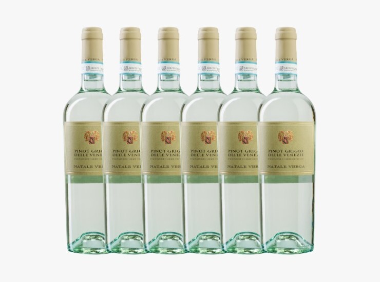 Natale Verga Pinot Grigio Delle Venezie 2022 (6 bottles)