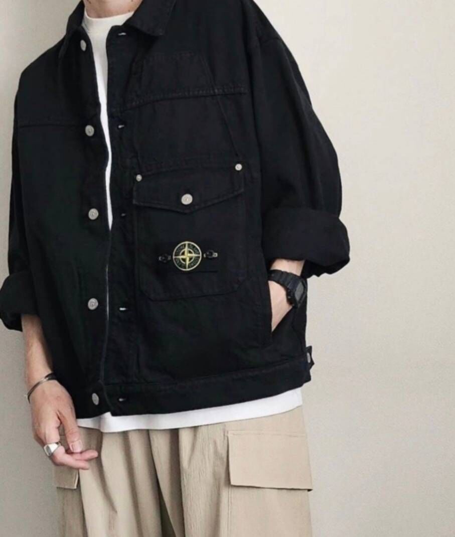 【代購】Supreme X Stone Island Denim Trucker Jacket  石頭島 聯名復古牛仔外套