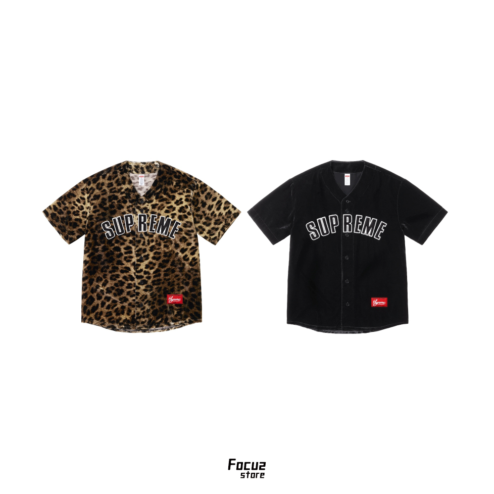 Floral Velour Baseball Jersey Supreme Floral Velour Baseball