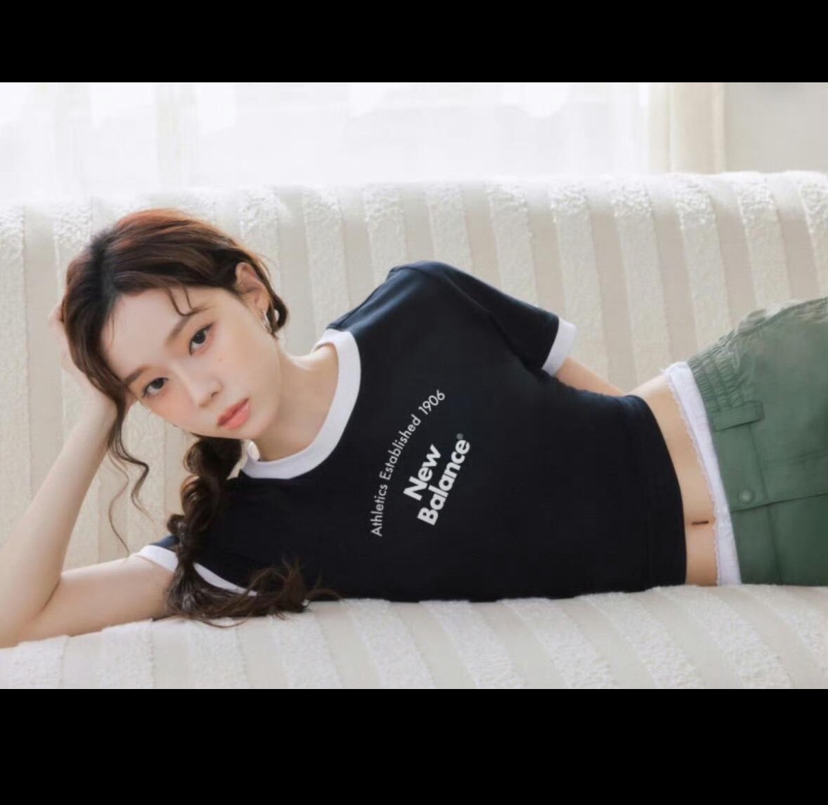 New Balance 1906 修身短袖Tee｜黑色｜女款