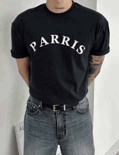 PARRIS肌肉貼合短袖T恤