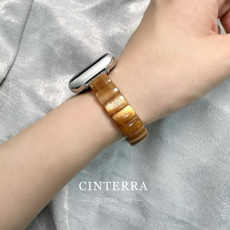 【可調式按壓扣】收藏級金太陽骨幹Apple Watch 錶帶｜金骨幹