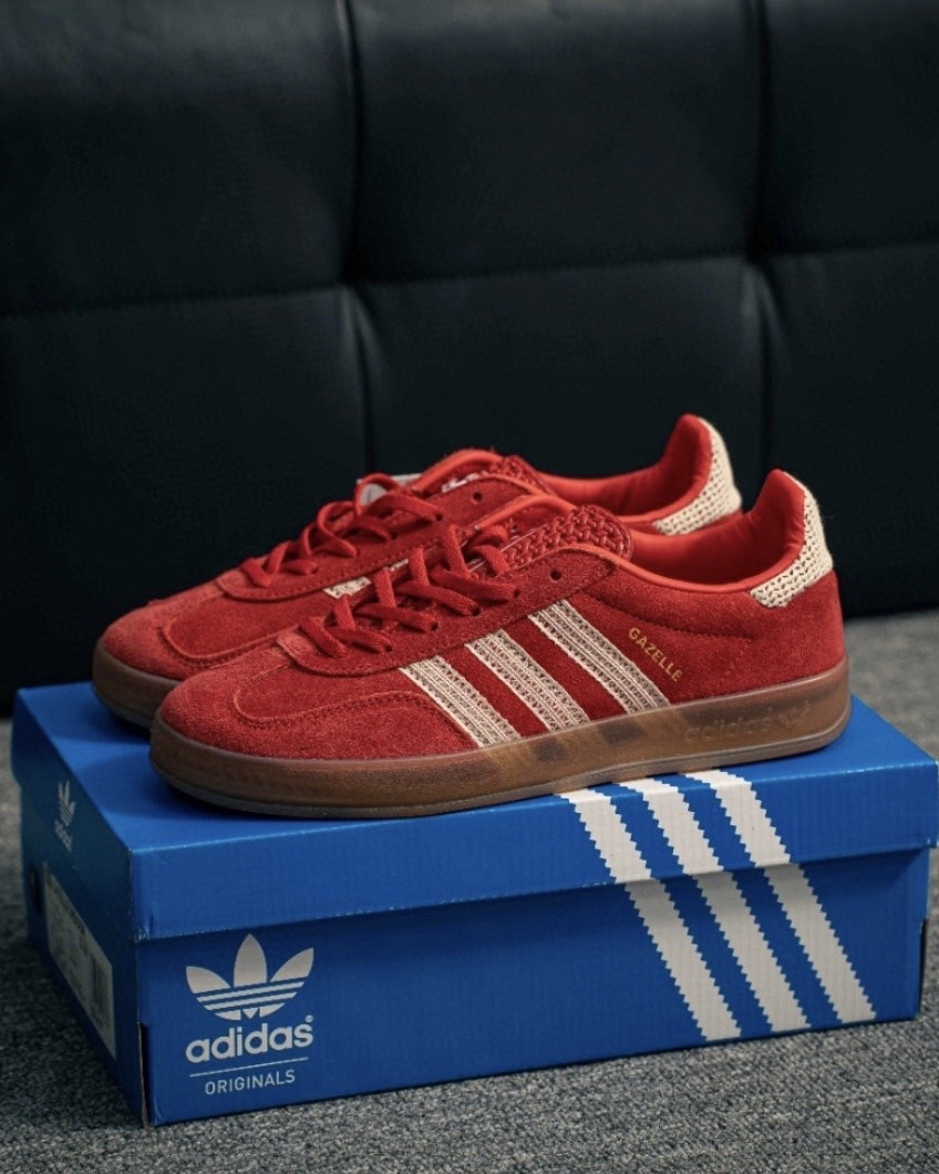 【現貨】Adidas Originals Gazelle Indoor 焦糖底 復古黑 復古紅