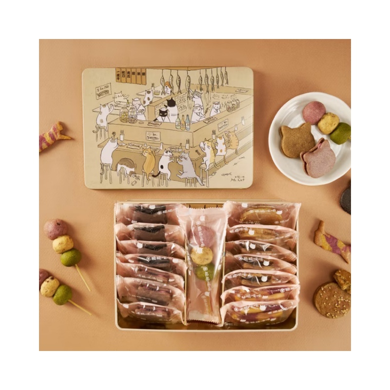 公益禮盒｜【貓聚】貓小姐Ms.Cat聯名鐵盒餅乾