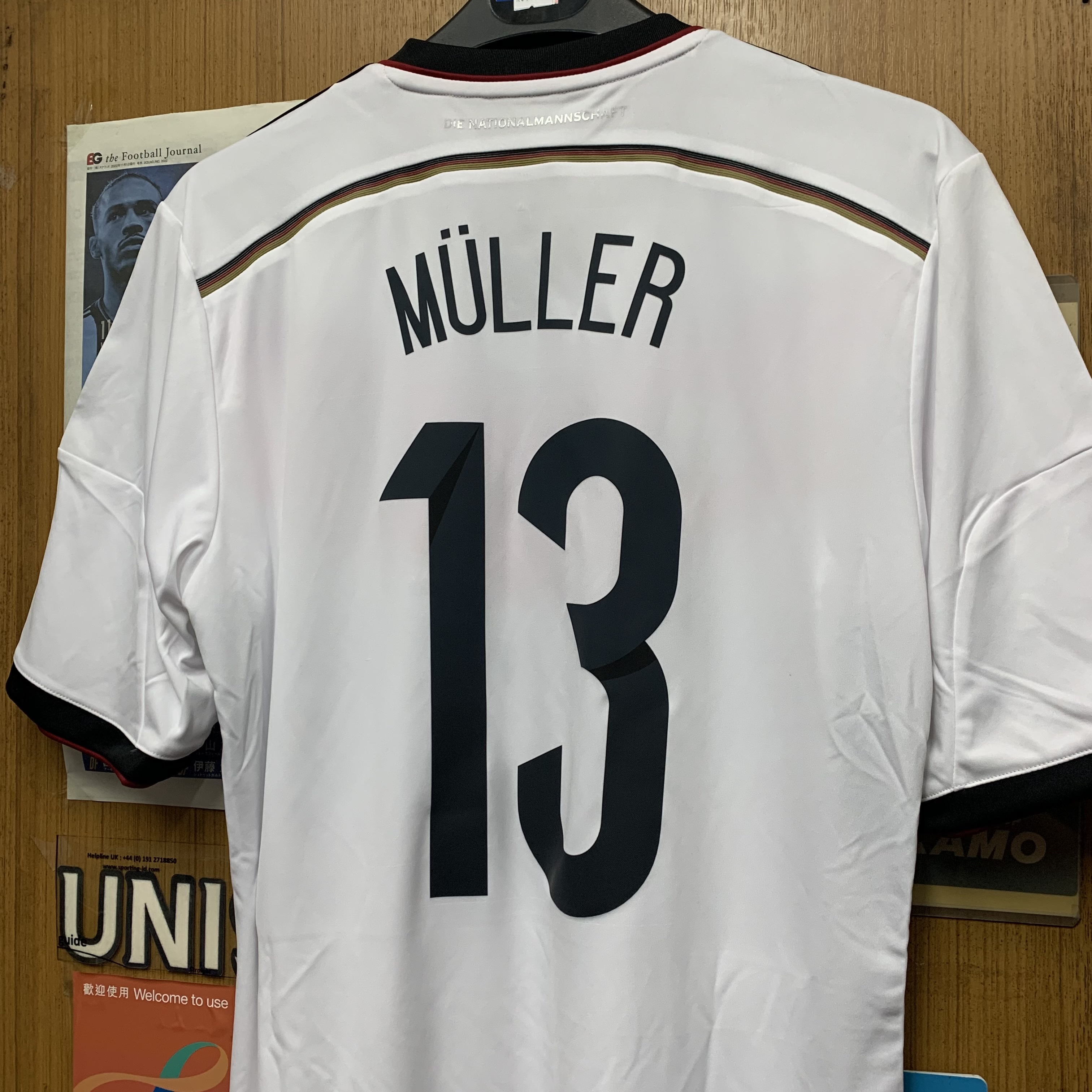 2014 Germany Home Shirt with 13 MULLER [BNWT, M 100% New]