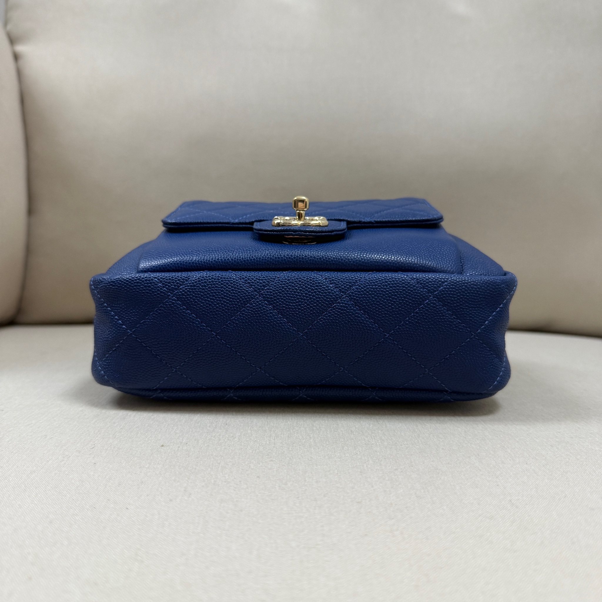 Chanel CC Day Camera Bag - Blue / Ghw