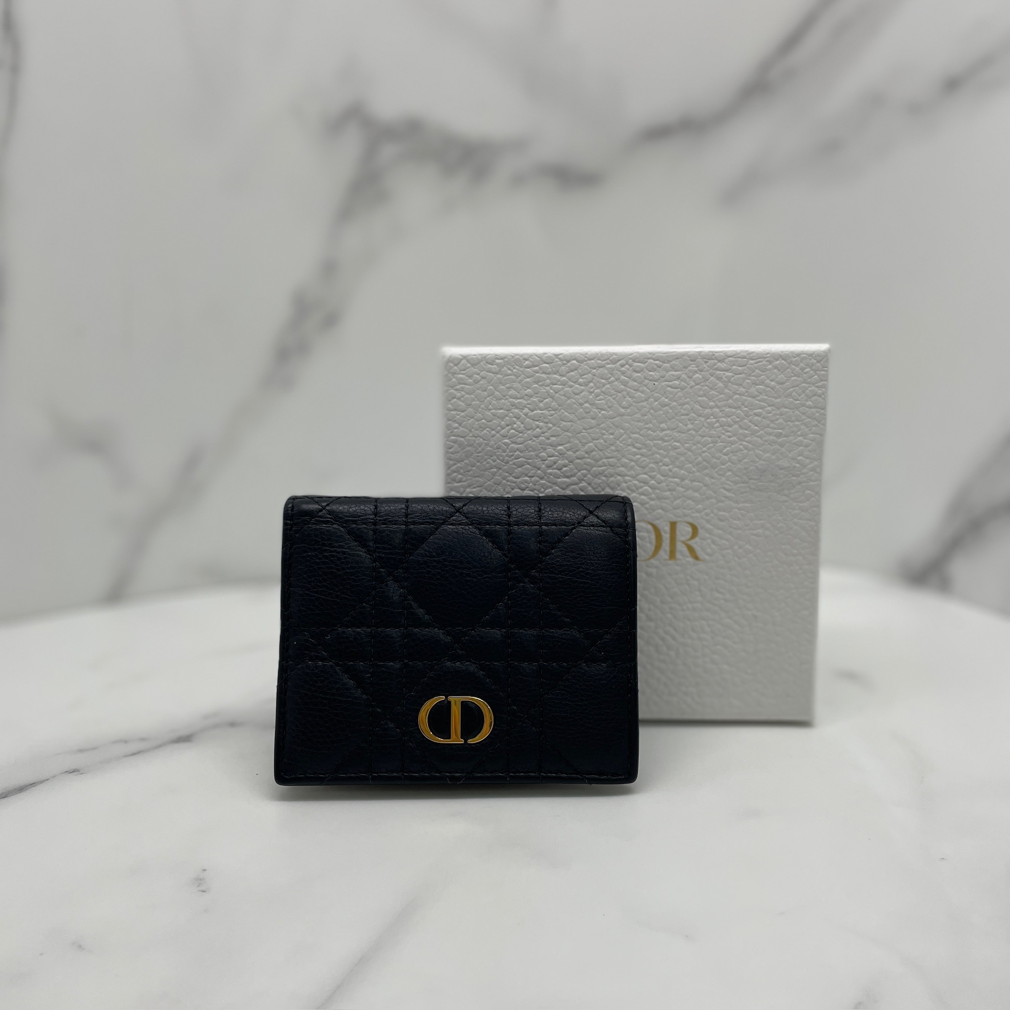 Dior Caro Medium Wallet (Black)
