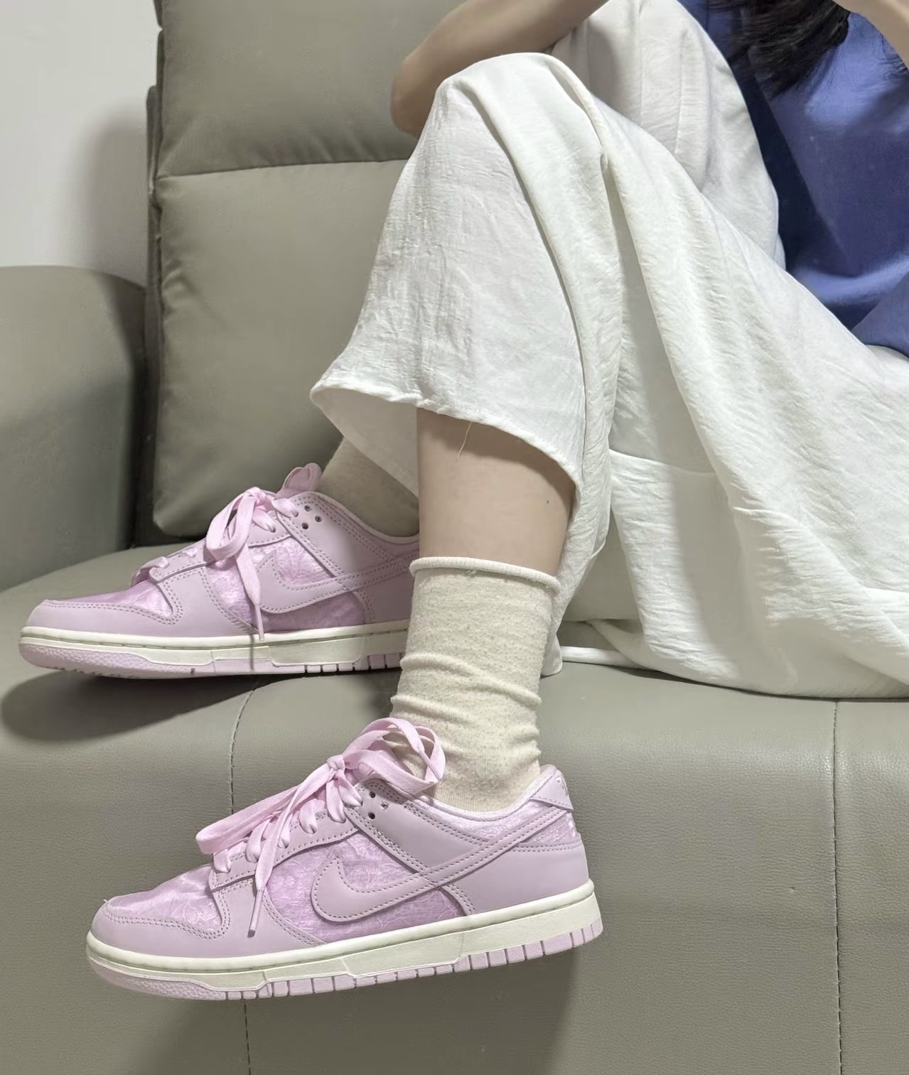 Nike Dunk Low 蕾絲粉 粉色 蕾絲 芭蕾風 奶油底 女款 HJ5870-600/預購