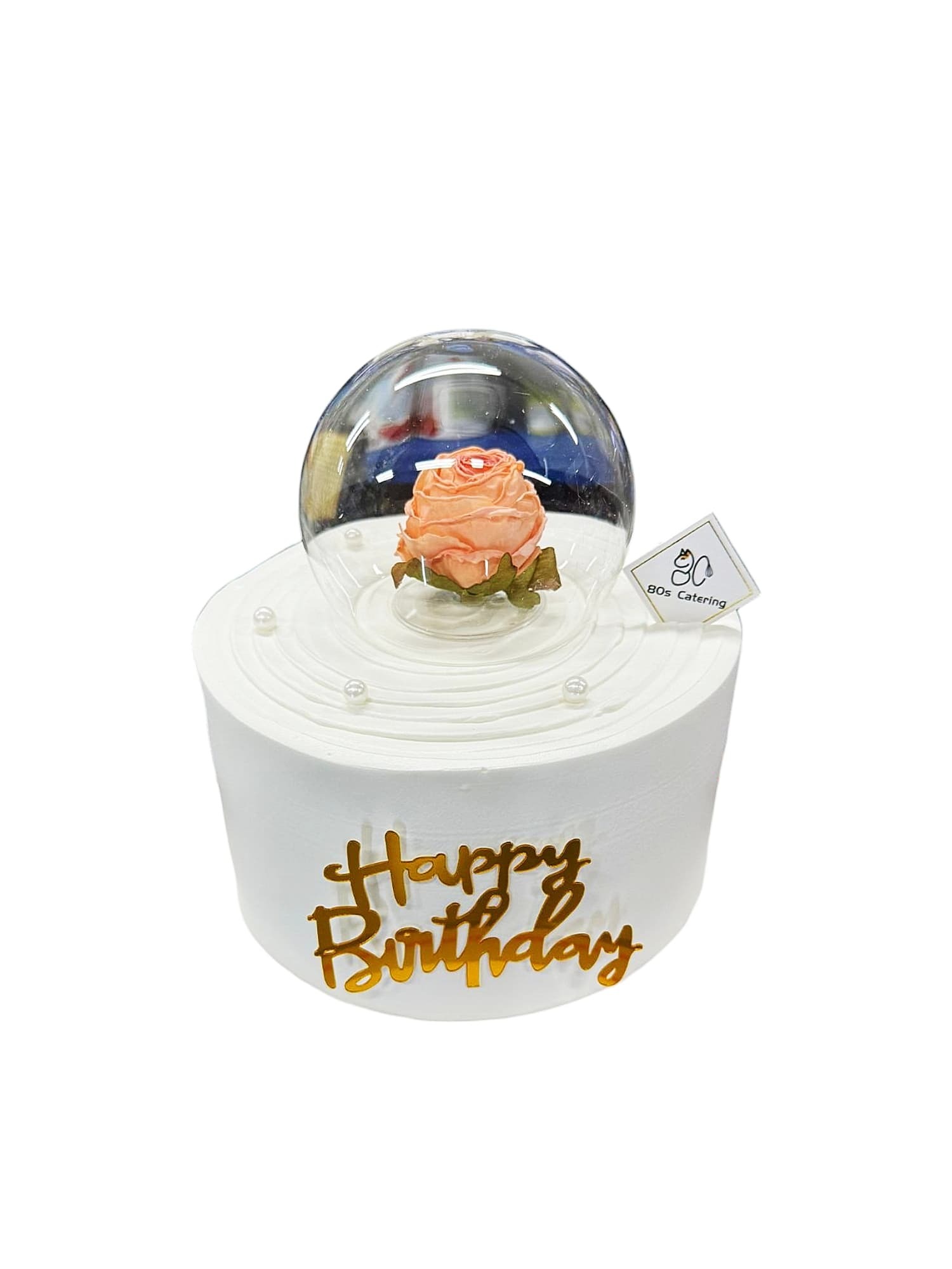 水晶球永生花蛋糕