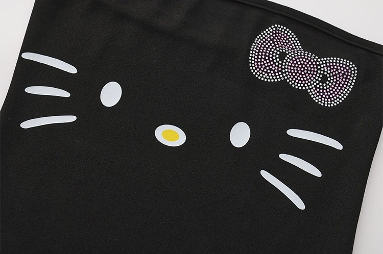 ArtByTastybabe 燙鑽KITTY 彈性合身平口背心抹胸