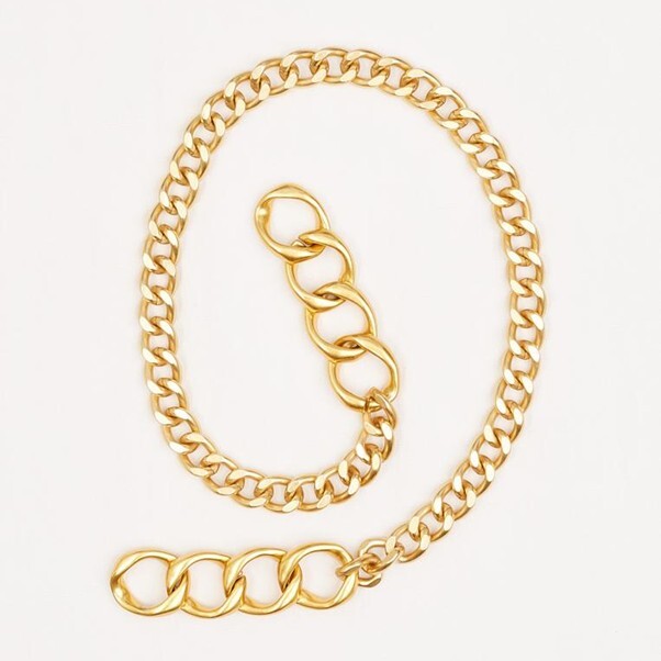 1PM0509-175 PÖ&ME PARIS 100% Chain Shoulder Strap Golden #AB003 (A-EU-E)