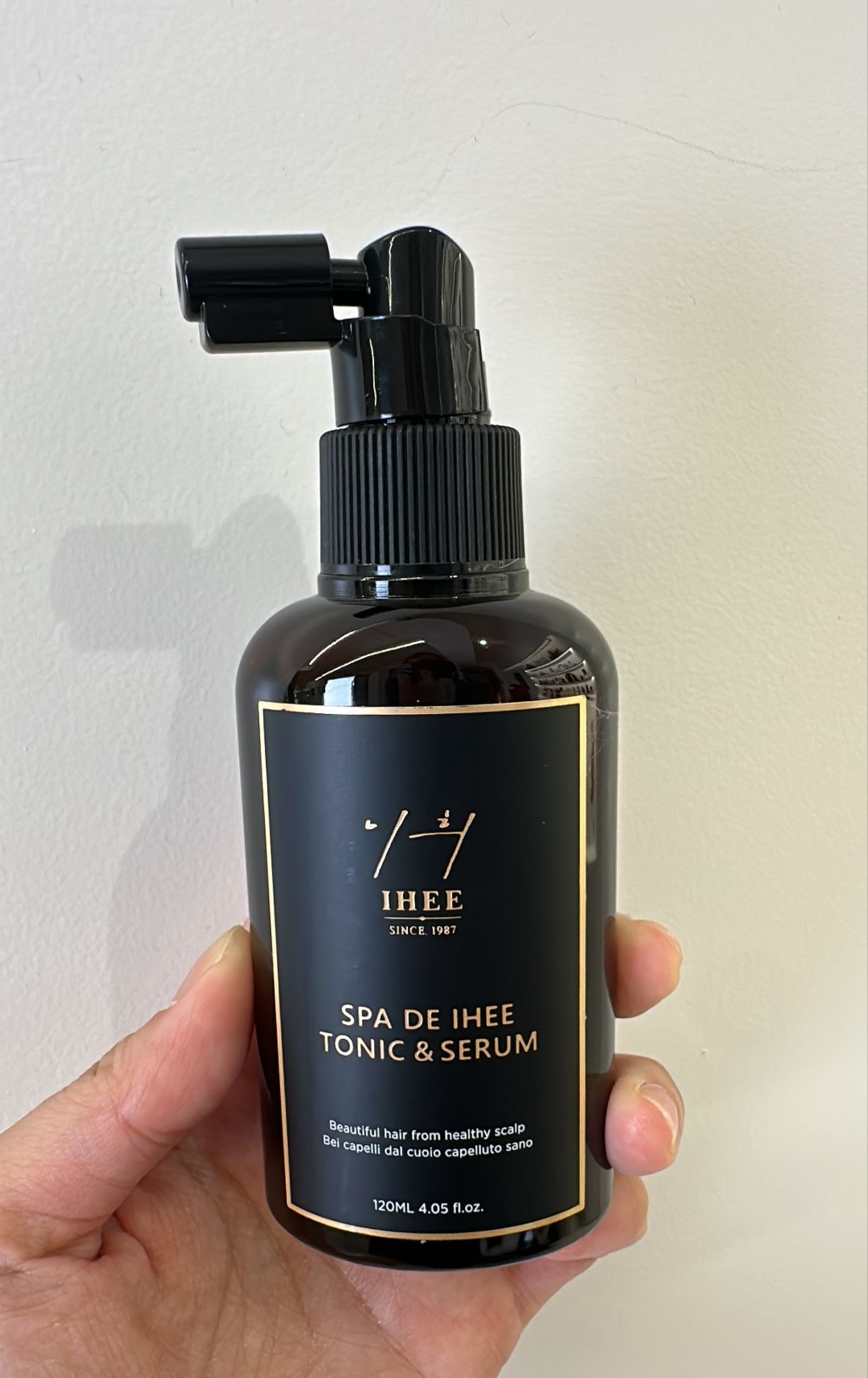 韓國代購ihee SPA DE IHEE TONIC&SERUM  經典頭皮精華噴霧黑瓶 (120ml)💥買1送1💥