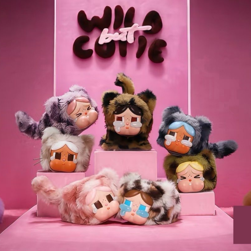 POP MART CRYBABY 豹豹貓貓系列 搪膠毛絨掛件盲盒
