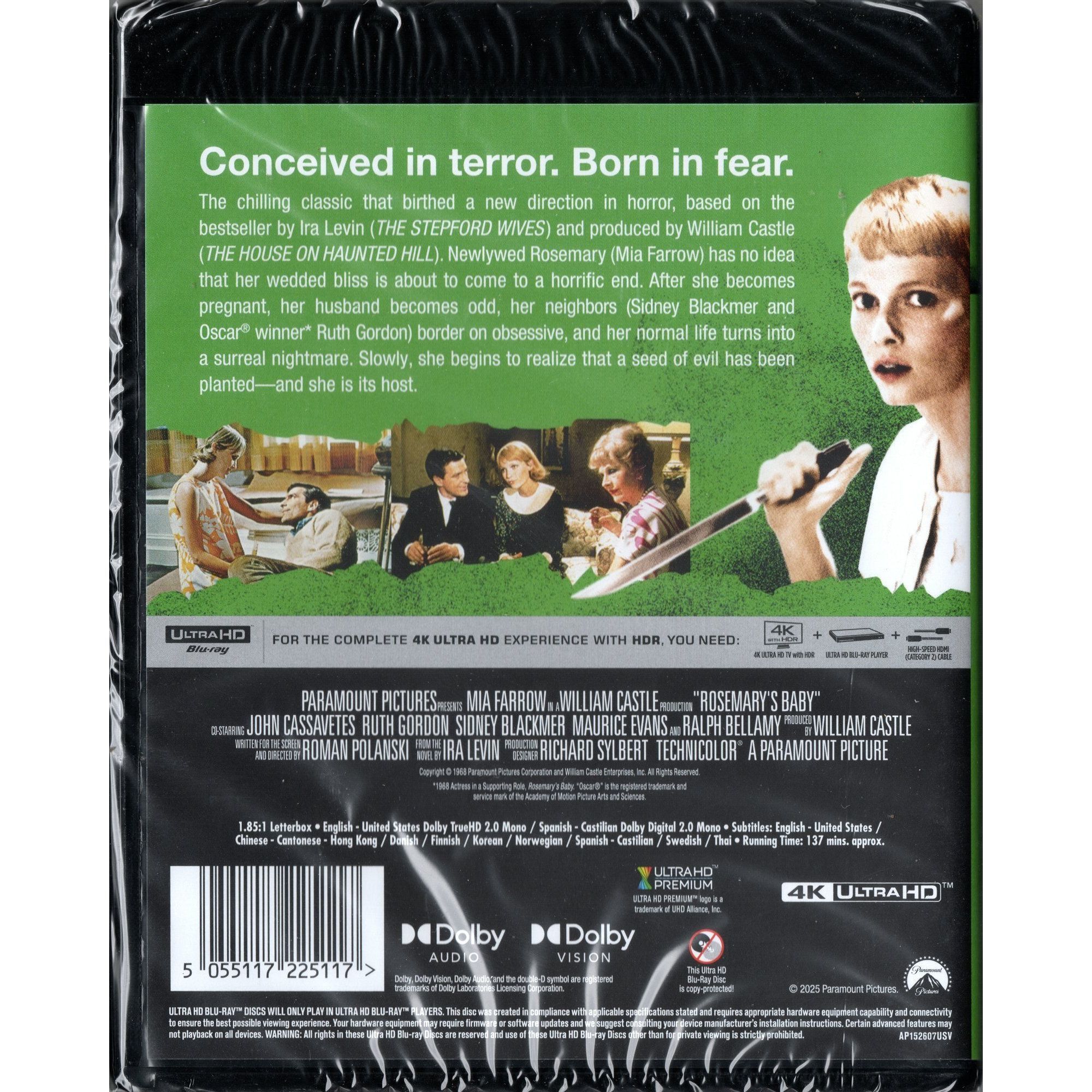 魔鬼怪嬰 (1968) (4K Ultra HD) [訂貨]