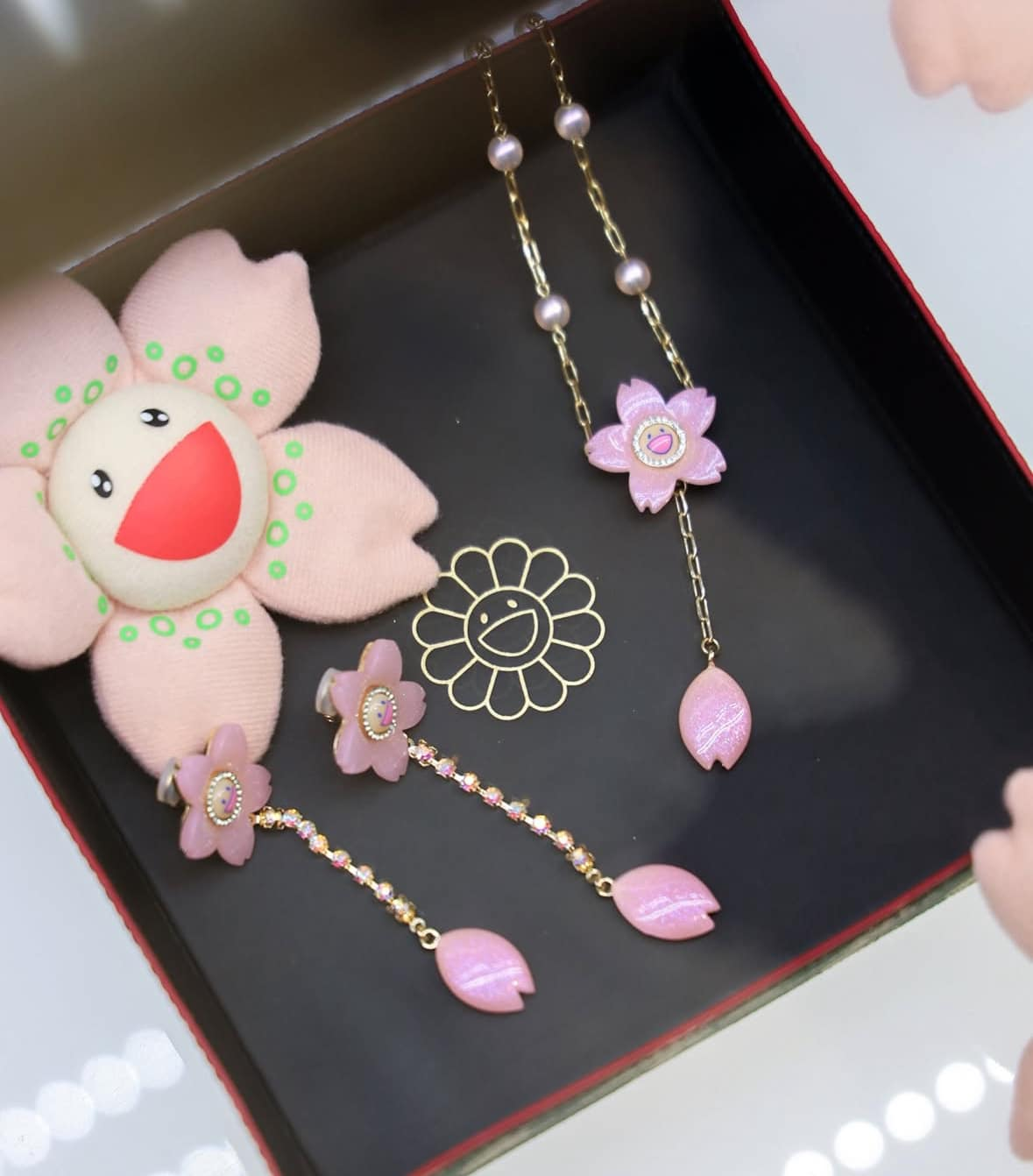 2025SS Kaikai Kiki FLOWERS 8cm 京都限定 村上隆 櫻花 限定 花花 花瓣 別針 吊飾 五片花 現貨