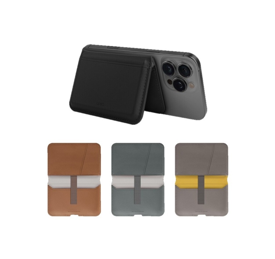 UNIQ Lyden DS RFID 防磁波磁吸皮革卡套