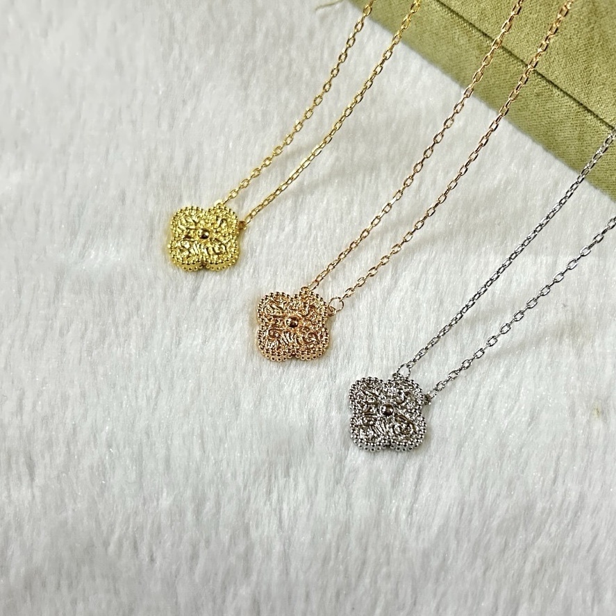 18k”經典燙金四葉草【中號項鍊】高奢定製系列