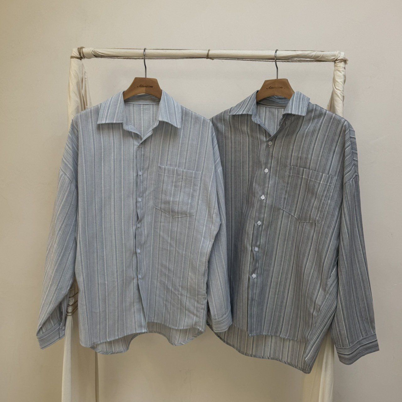 直間長袖恤衫 BY ATTENTION-393S