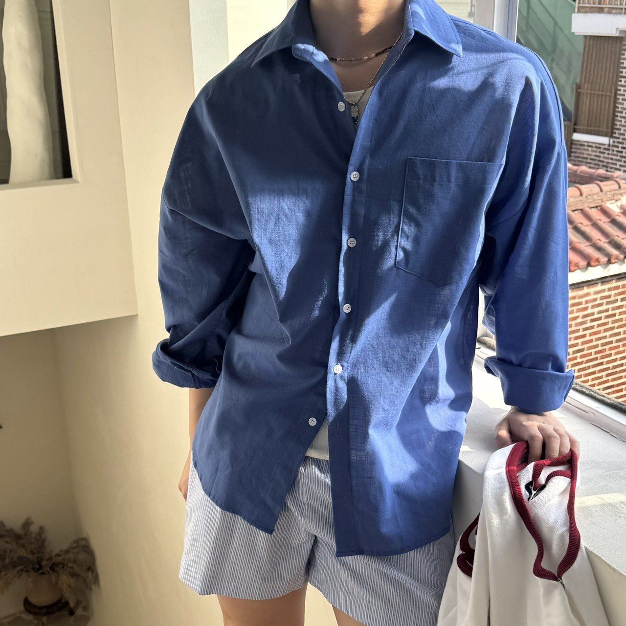 淨色長袖恤衫 BY ATTENTION-394S