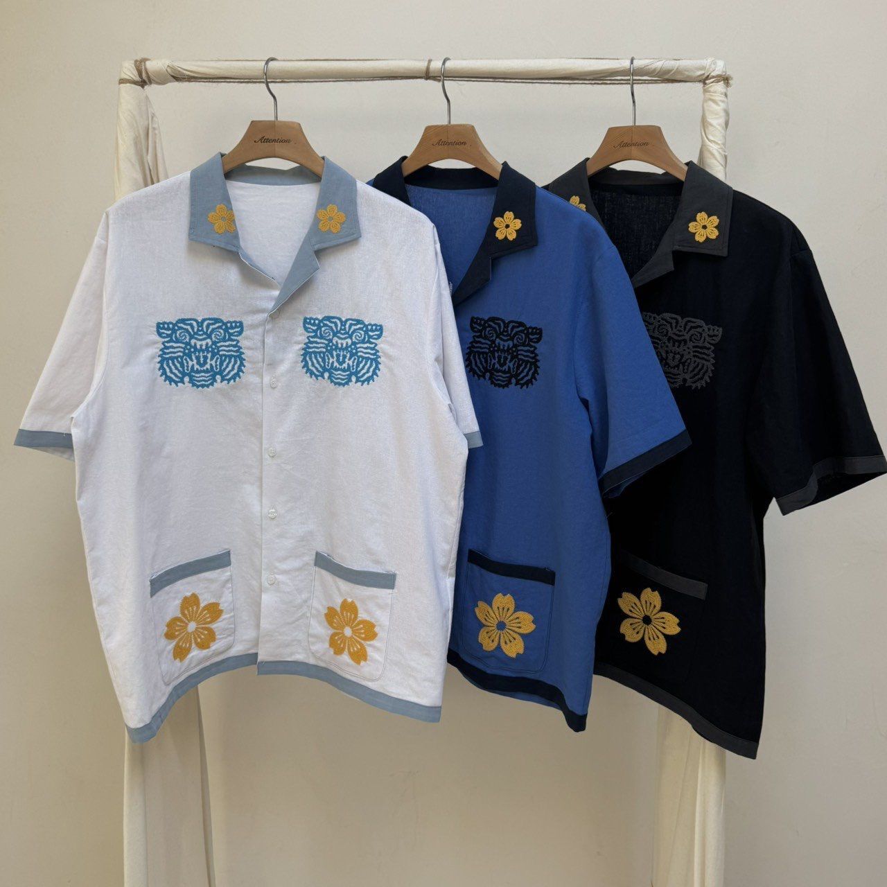 圖案短袖恤衫 BY ATTENTION-396S