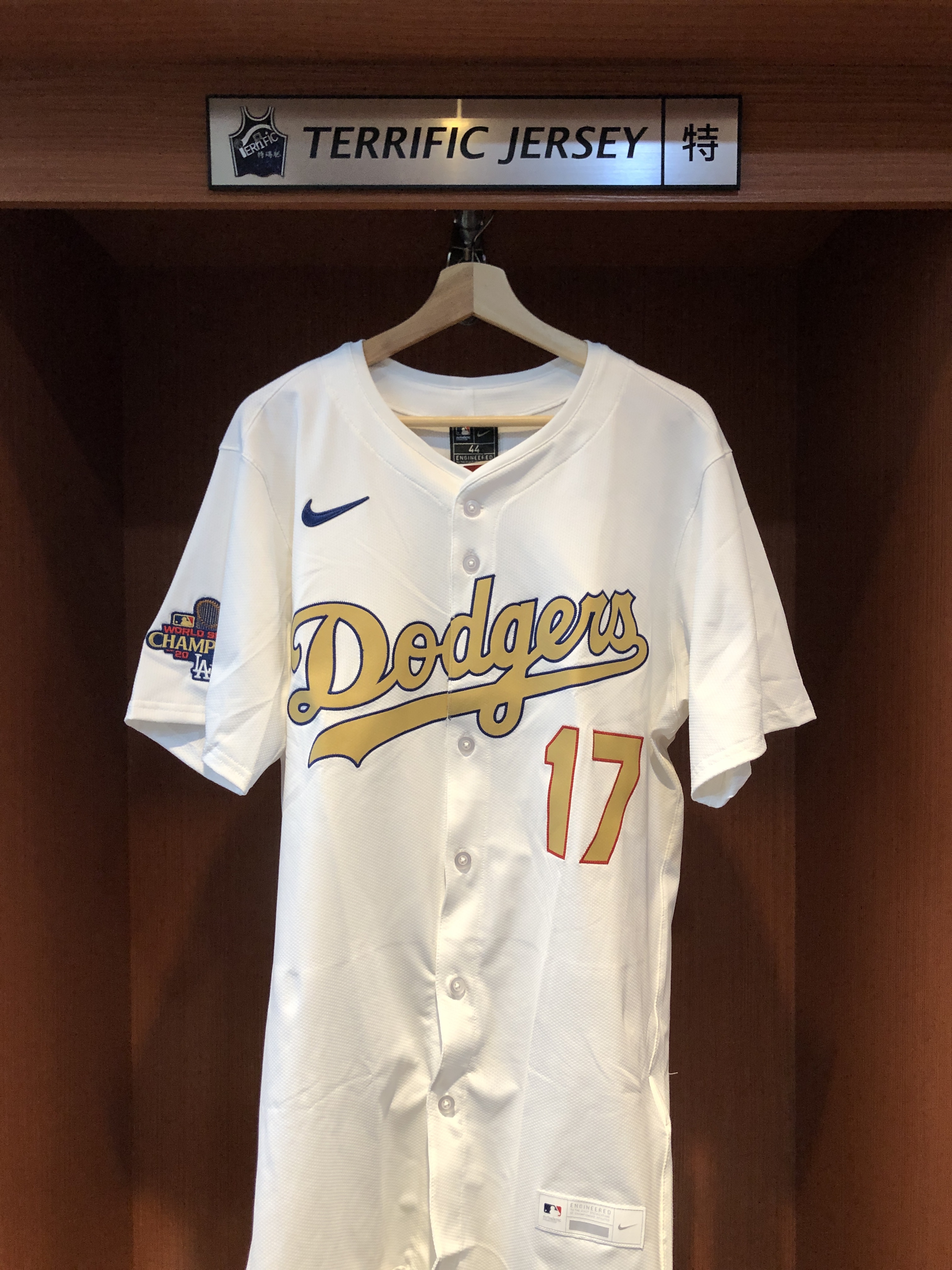 MLB球衣 Shohei Ohtani 洛杉磯道奇 金字 冠軍紀念 Nike Elite Player Name Jersey 球員版 電繡 全新