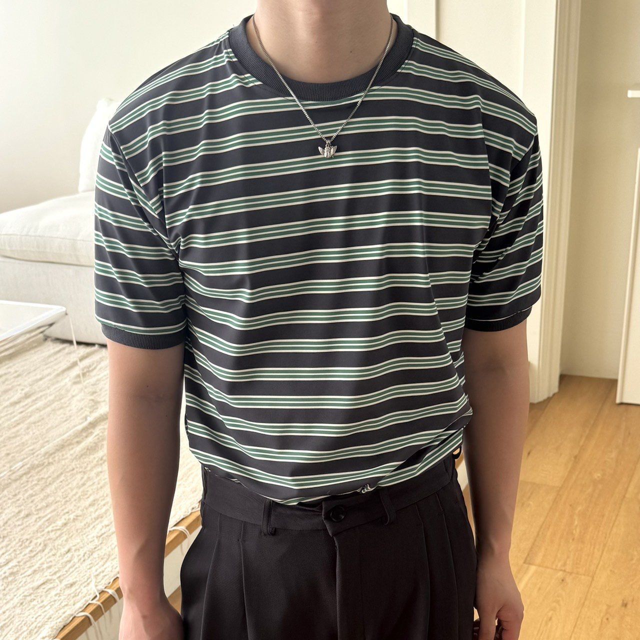 橫間短袖Tee BY ATTENTION-399T