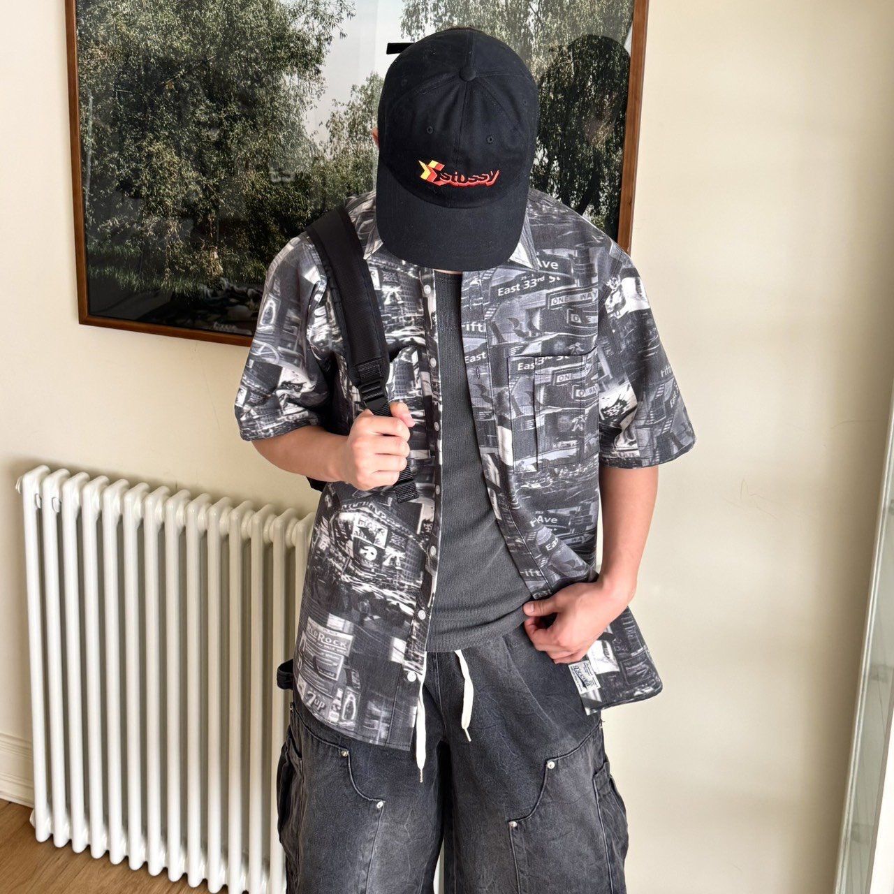 圖案短袖恤衫 BY ATTENTION-403S