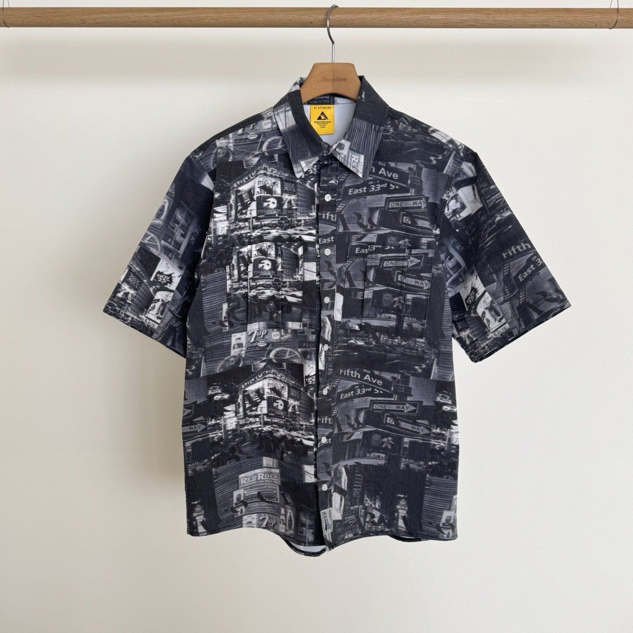 圖案短袖恤衫 BY ATTENTION-403S