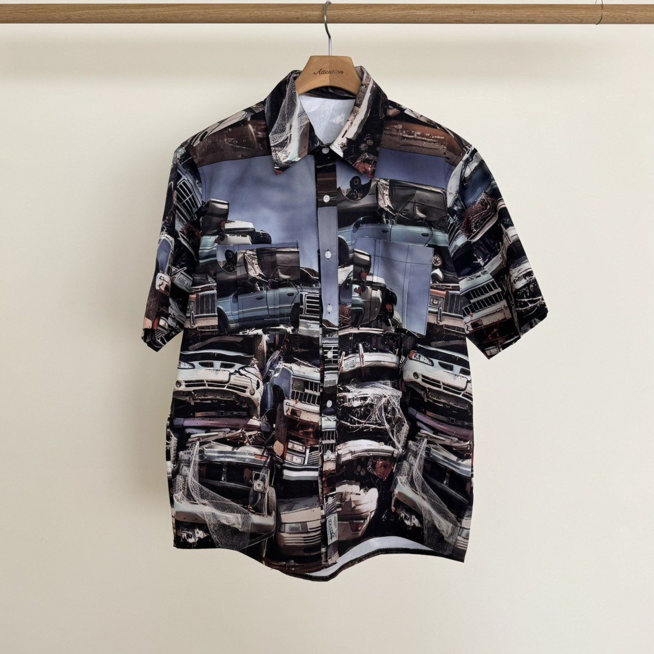 圖案短袖恤衫 BY ATTENTION-404S